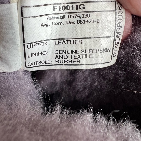 UGG Adirondack ll Leather Waterproof Vibram Winter Boots Womens 9 Purple Black - Picture 14 of 16